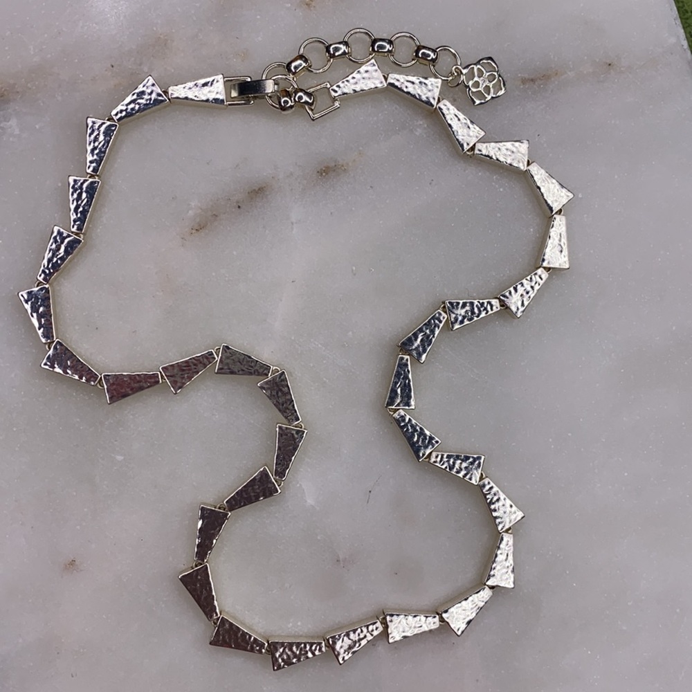 🤩🖤 Edgy Hammered Steel Necklace